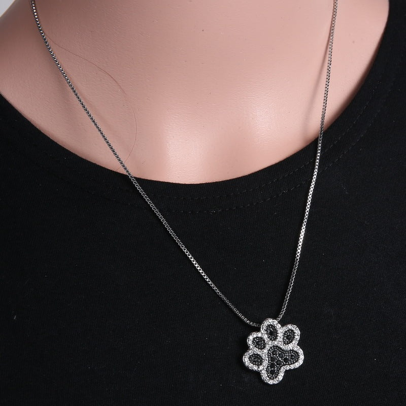 Dog Footprint Pendant Necklace Affordable Memorable Necklace