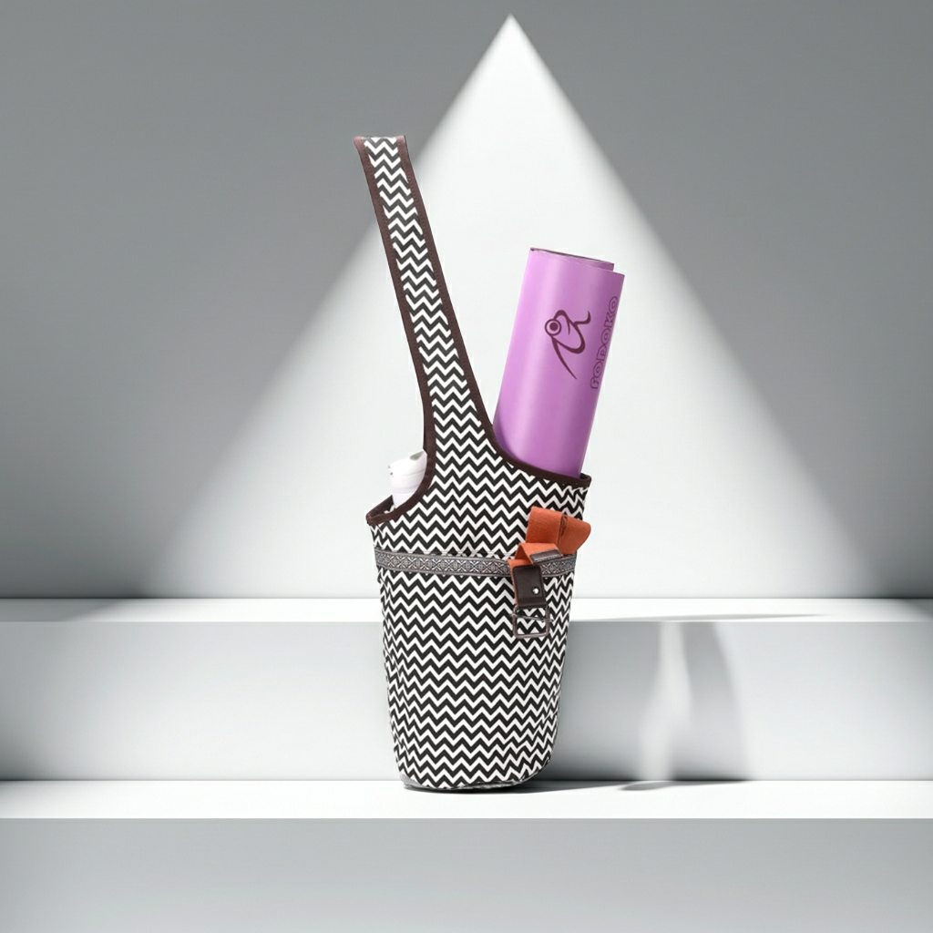 Large Capacity Yoga Mat Bag for Women Canvas Gym Tote Fitness Travel Shoulder Bag