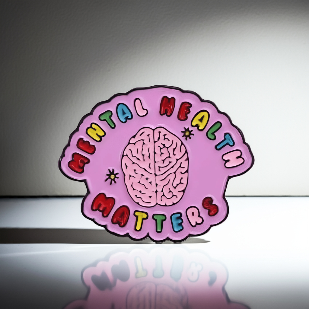 Mental Health Awareness Pin – Mental Health Matters Brooch Gift