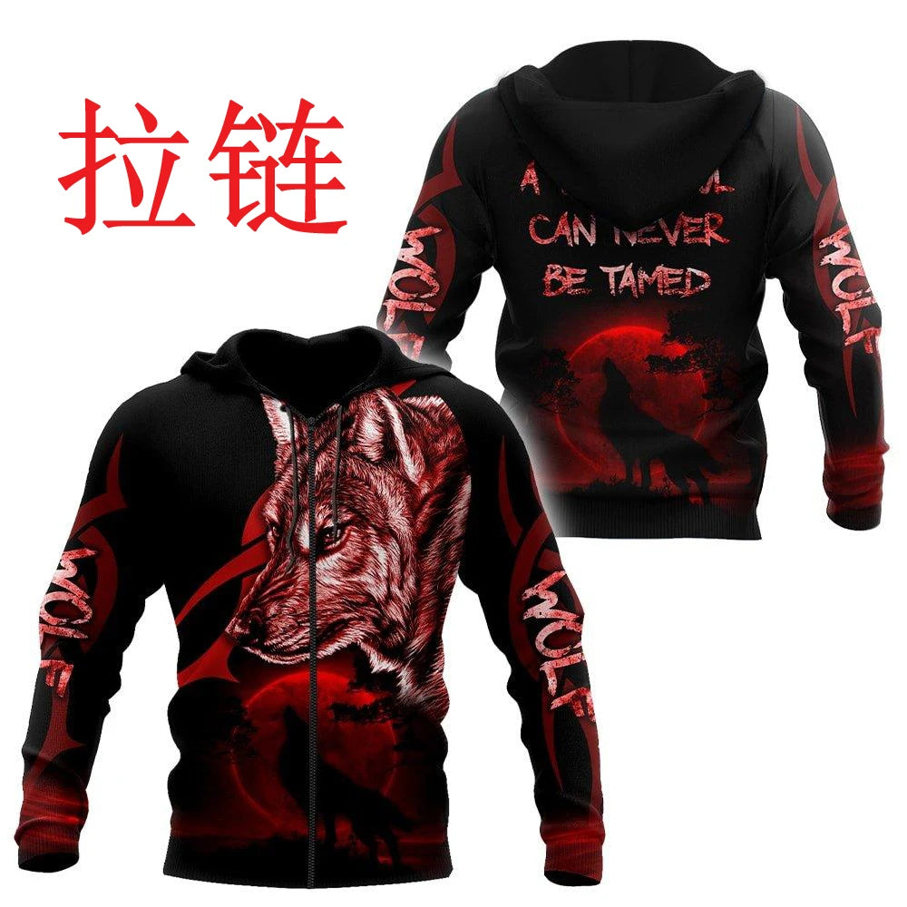 A Wild Soul Can Never Be Tamed 3D All‑Over Printed Hoodie