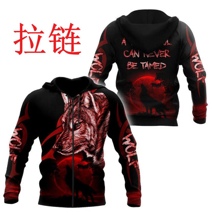 A Wild Soul Can Never Be Tamed 3D All‑Over Printed Hoodie