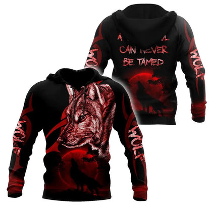 A Wild Soul Can Never Be Tamed 3D All‑Over Printed Hoodie