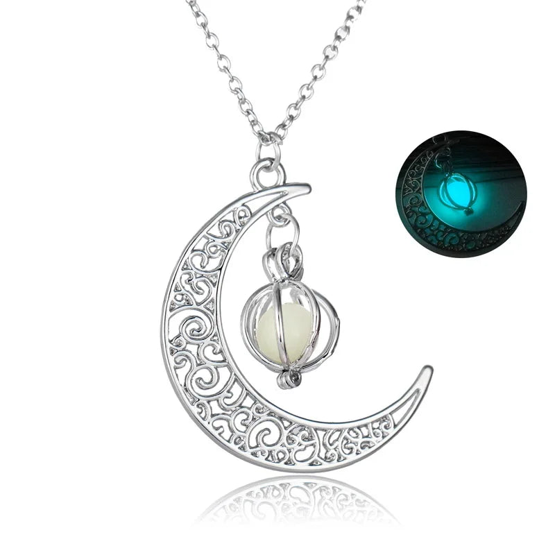 Glow‑in‑the‑Dark Moon Pendant