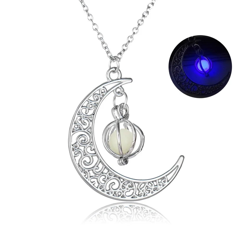 Glow‑in‑the‑Dark Moon Pendant