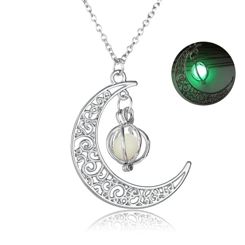 Glow‑in‑the‑Dark Moon Pendant