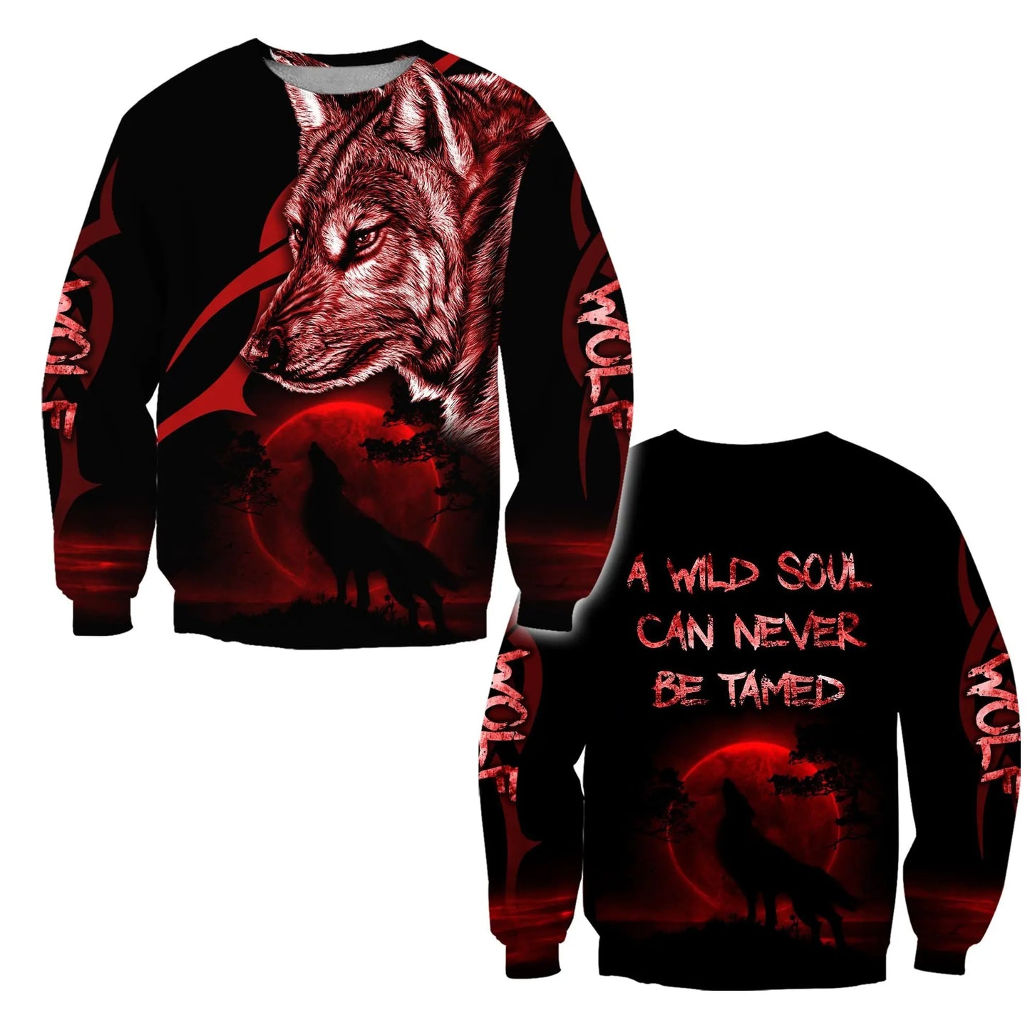 A Wild Soul Can Never Be Tamed 3D All‑Over Printed Hoodie