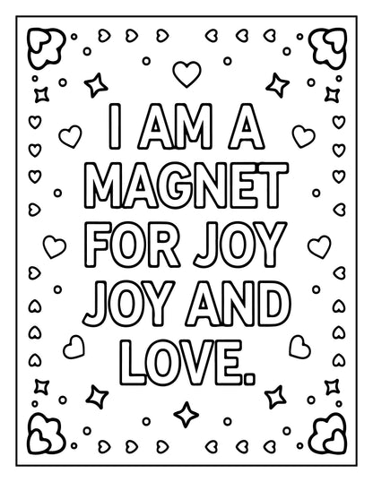 Positive Affirmation Colouring Page (Digital Download)