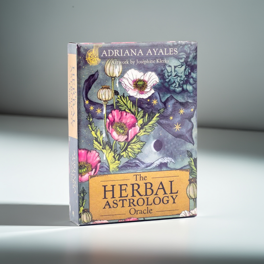 Herbal Astrology Oracle Board Game Deck 55 Cards for Alchemizing Ancient Plant Healing and Astrological Wisdom 10.4x7.4cm