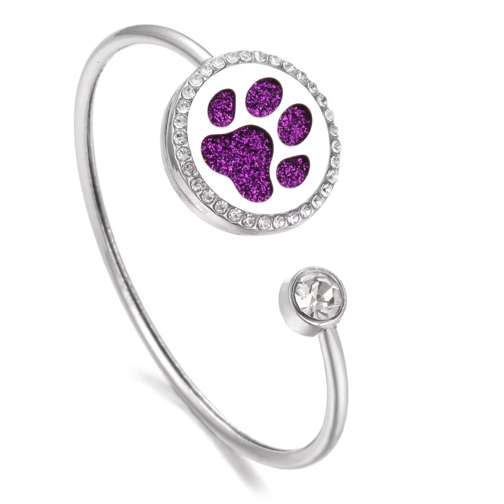 Aromatherapy Snap Bracelet – Stainless Steel Essential Oil Diffuser Jewelry