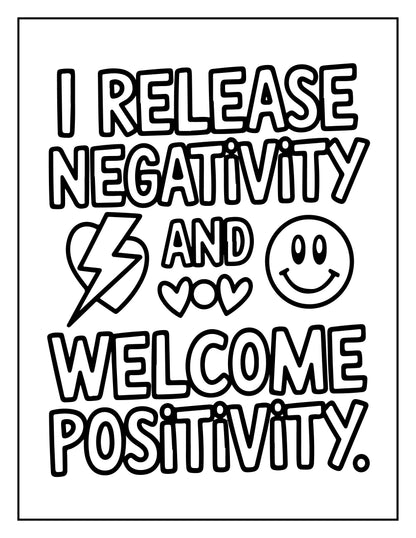 Positive Affirmation Colouring Page (Digital Download)