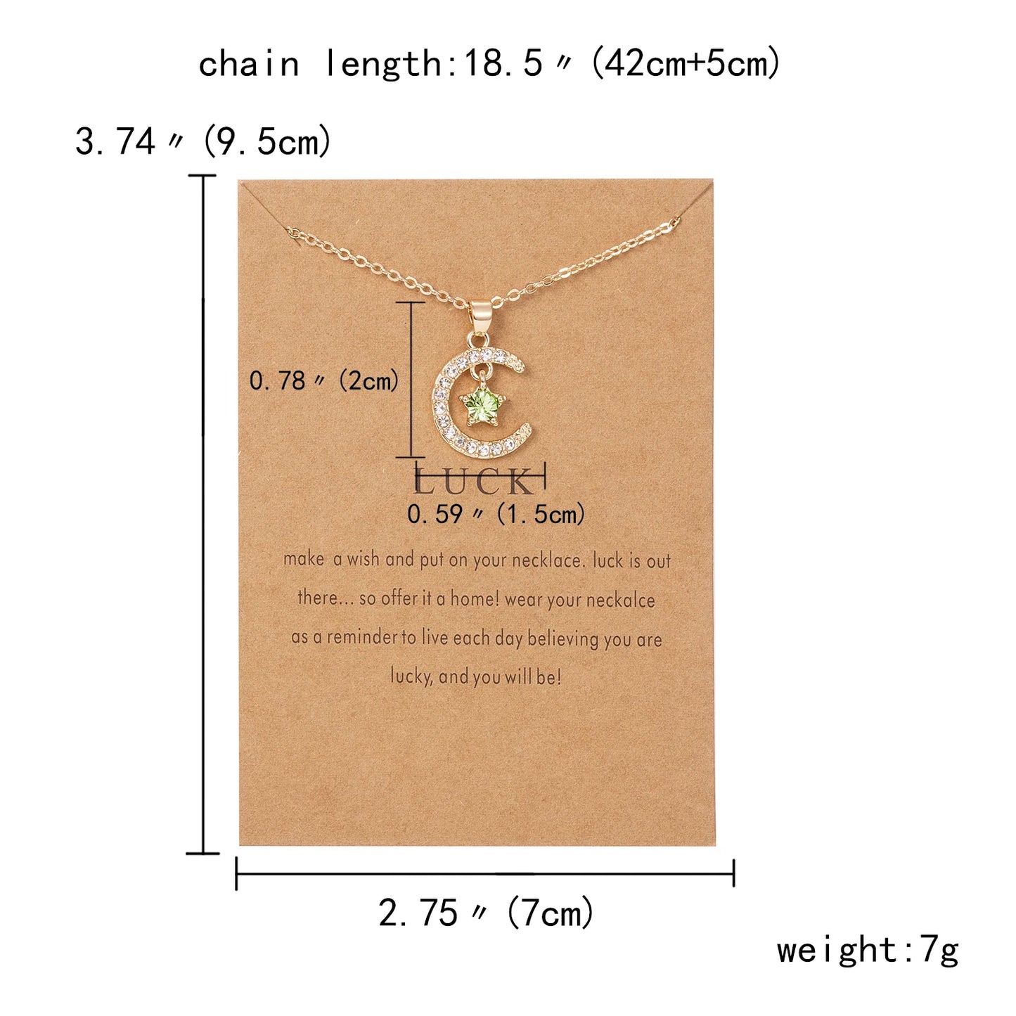 Birthstone Necklace Pendant