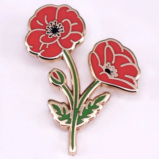 Remembrance Day Poppy Pin