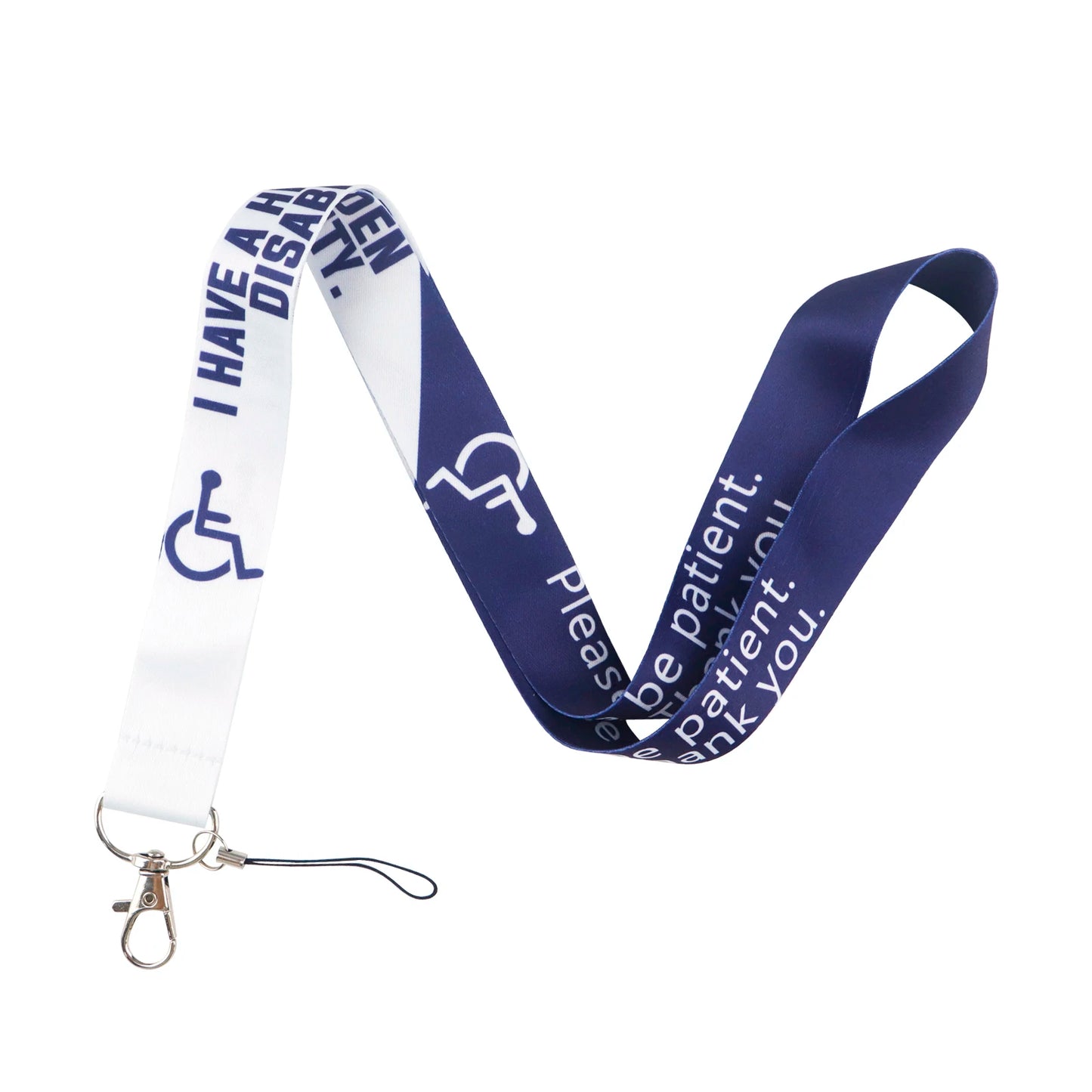 Disability Awareness Lanyard with ID Card Holder – Inspirational Neck Strap for Keys, Phone, and Badges