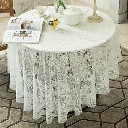 Solid Lace Table Cloth