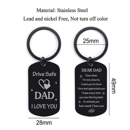 Dad Gift - Drive Safe Keychain