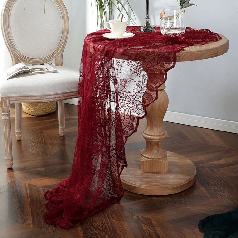 Solid Lace Table Cloth