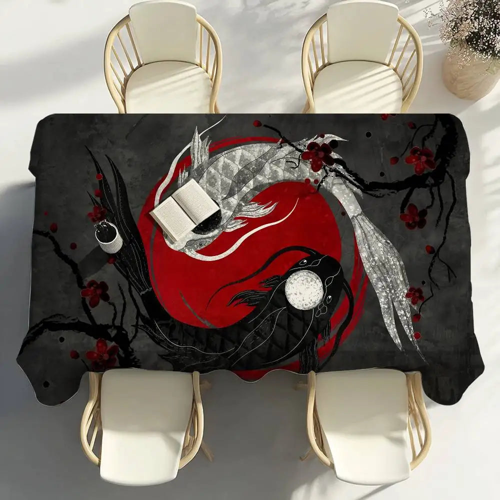 Japanese Koi Tablecloth