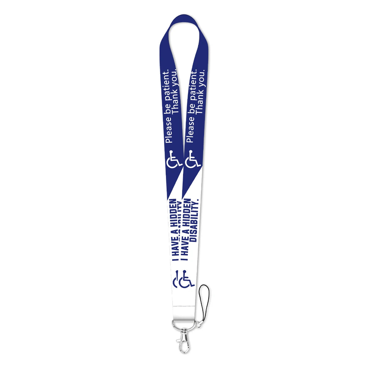 Disability Awareness Lanyard with ID Card Holder – Inspirational Neck Strap for Keys, Phone, and Badges