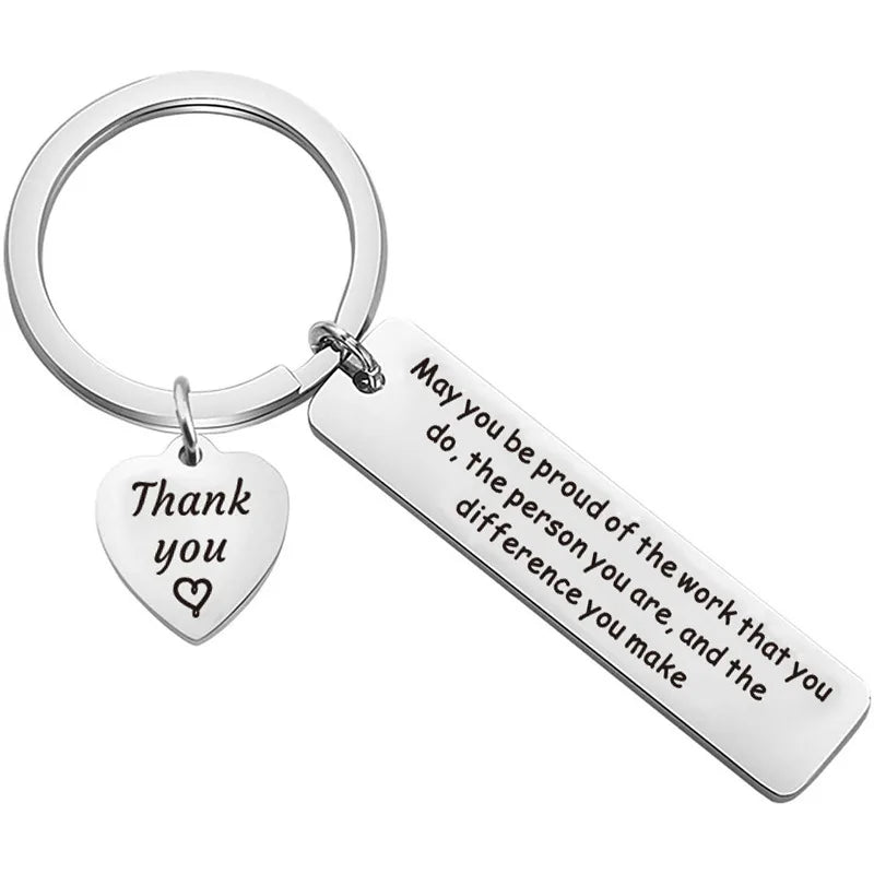 The Difference You Make Motivational Stainless Steel Keychain Gift