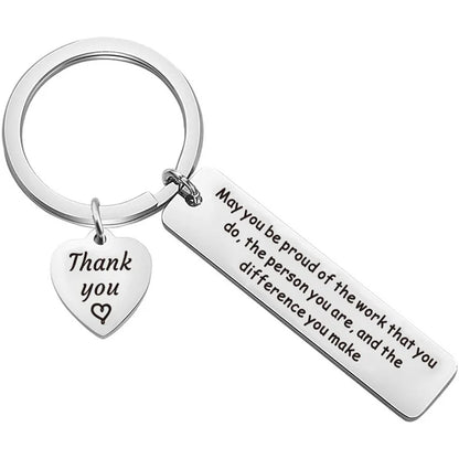 The Difference You Make Motivational Stainless Steel Keychain Gift