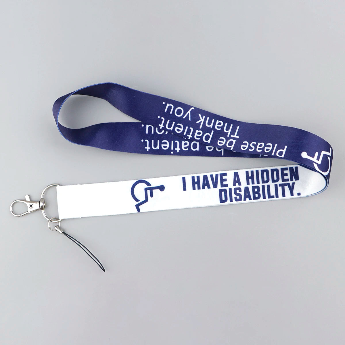 Disability Awareness Lanyard with ID Card Holder – Inspirational Neck Strap for Keys, Phone, and Badges