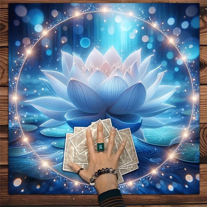 1 Piece of Dreamy Lotus Mystical Tarot Tablecloth
