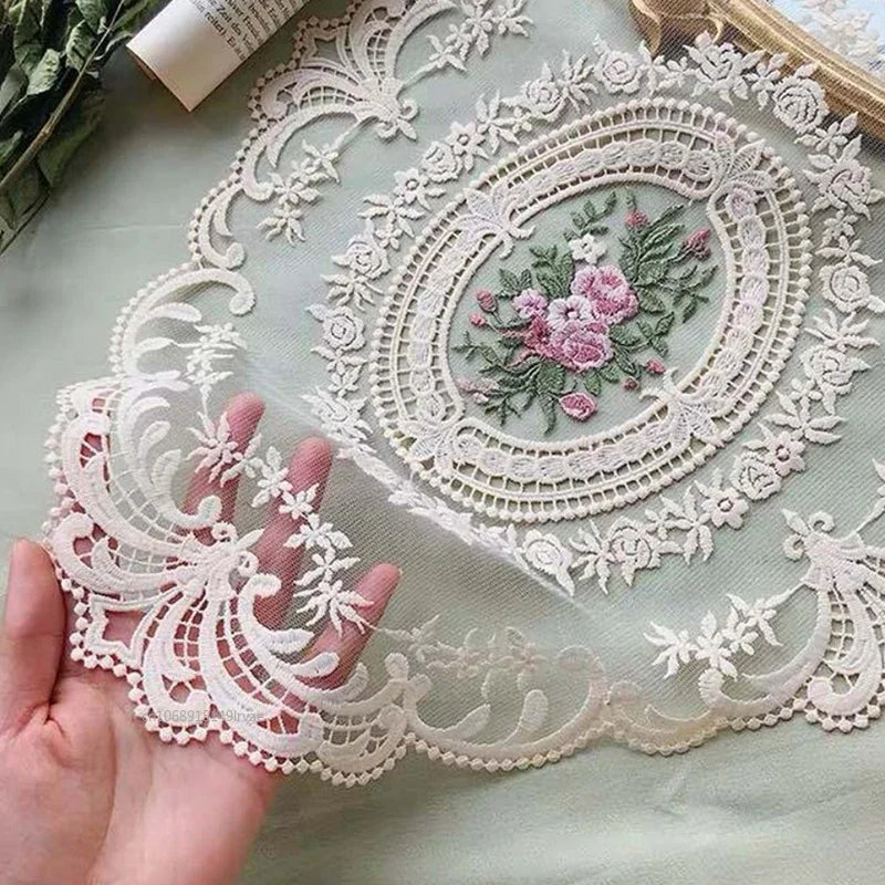 Elegant Round Lace Tablecloth