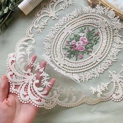 Elegant Round Lace Tablecloth