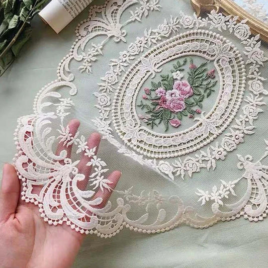 Elegant Round Lace Tablecloth