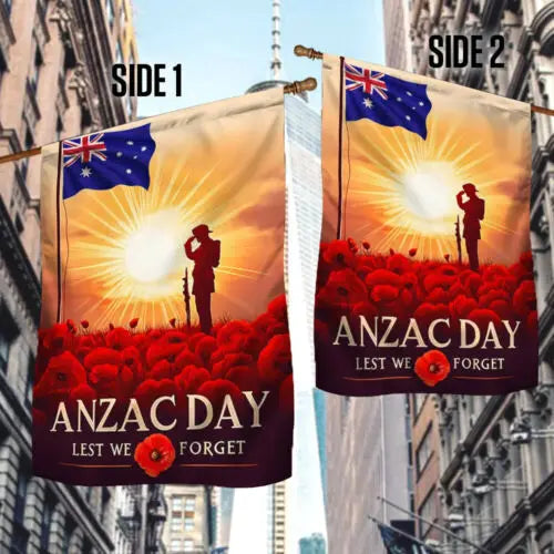 Anzac Day Australia 25th April Lest We Forget Flag Garden Flag