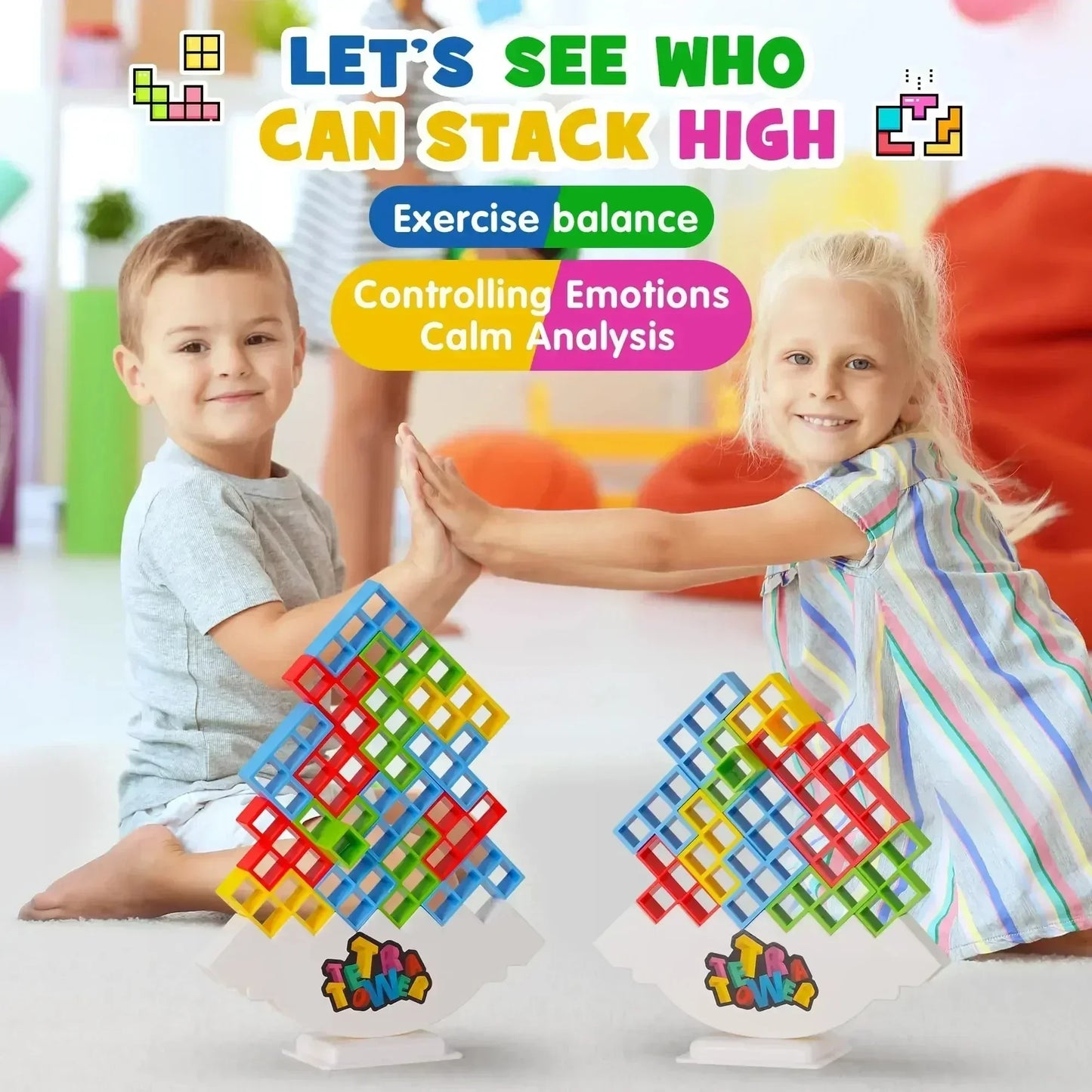 Tetra Tower Balance Stacking Game – Fun Party & Family Challenge
