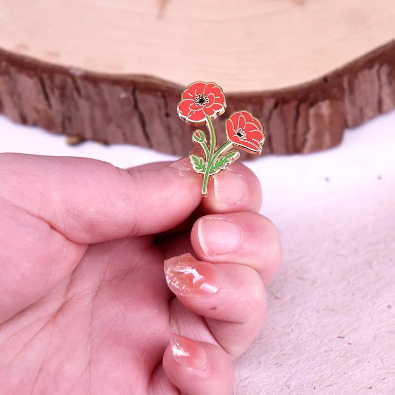 Remembrance Day Poppy Pin