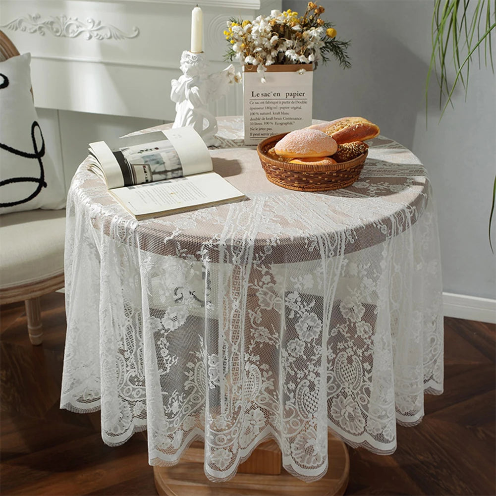 Solid Lace Table Cloth