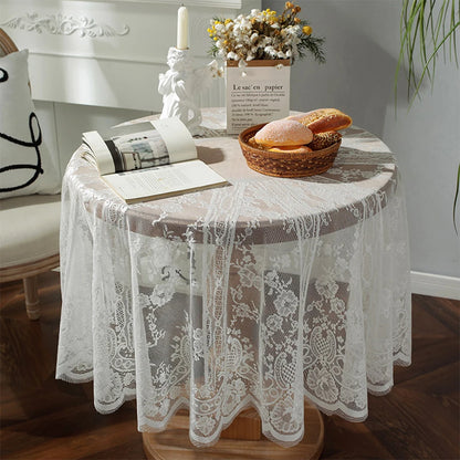 Solid Lace Table Cloth