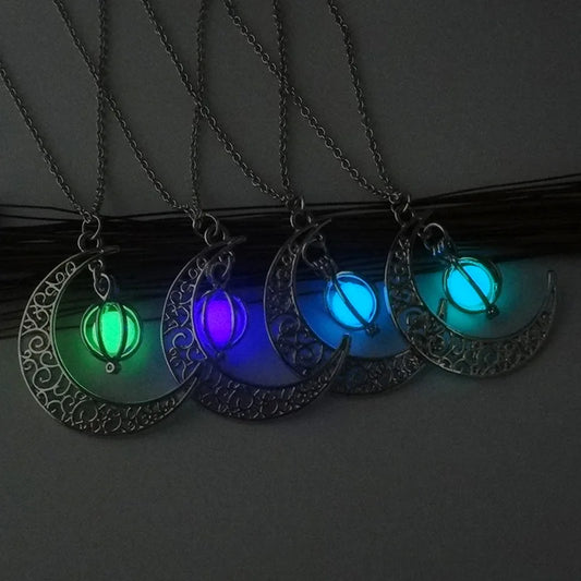 Glow‑in‑the‑Dark Moon Pendant