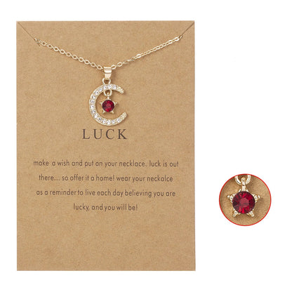 Birthstone Necklace Pendant