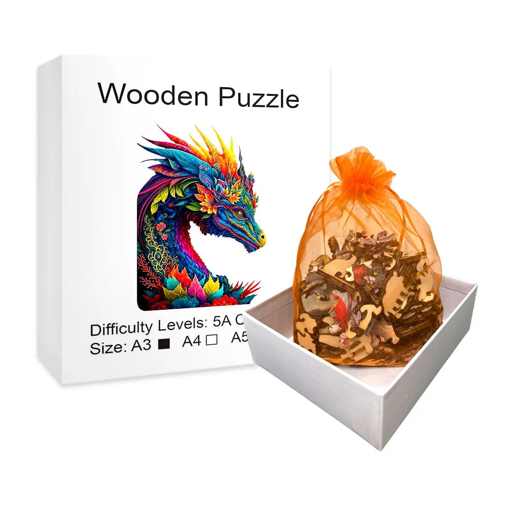 Wooden Dragon Jigsaw Puzzle