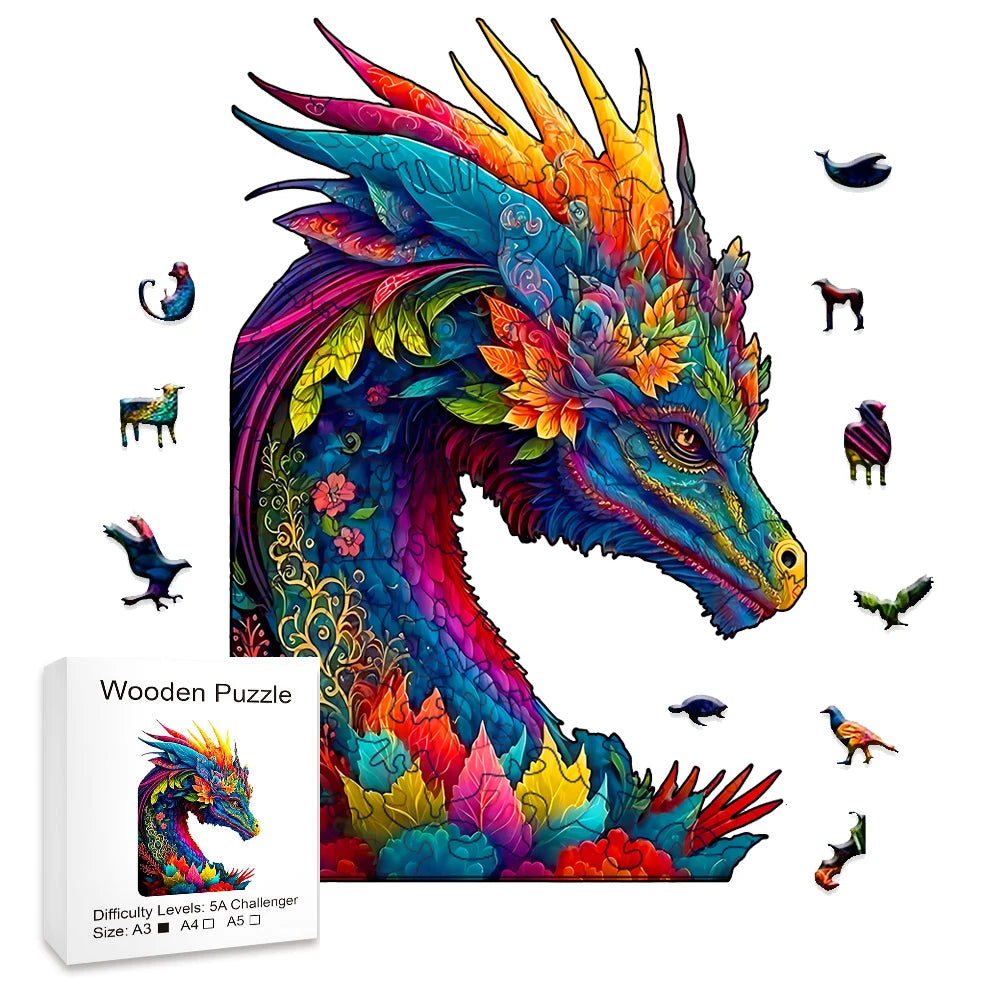 Wooden Dragon Jigsaw Puzzle