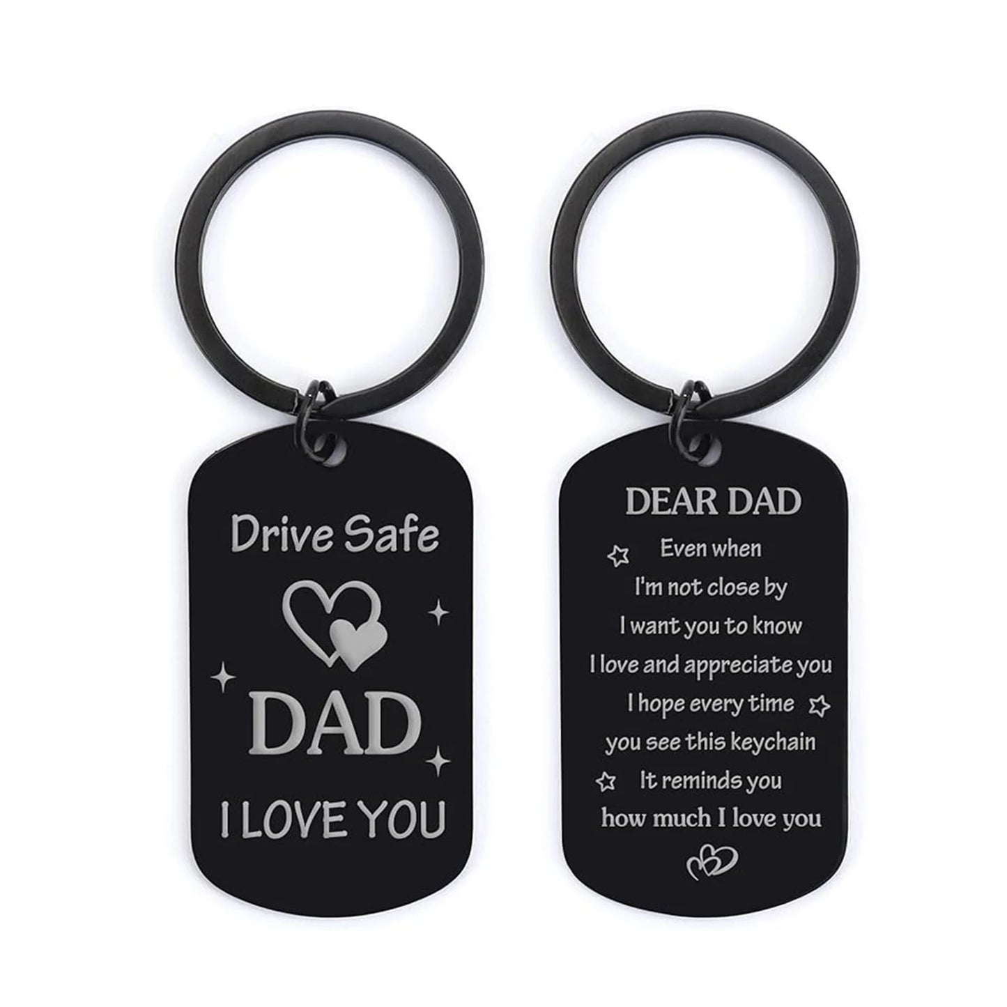 Dad Gift - Drive Safe Keychain