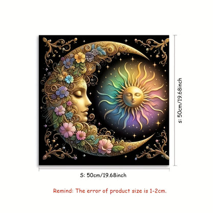 1pc Elegant Sun and Moon Mandala Table Cover