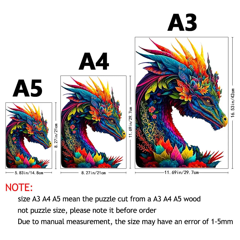 Wooden Dragon Jigsaw Puzzle