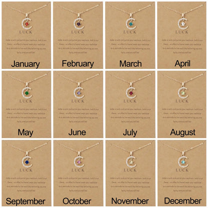 Birthstone Necklace Pendant