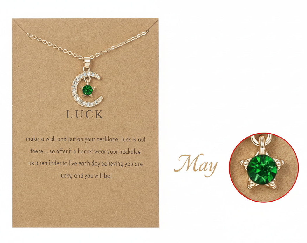 Birthstone Necklace Pendant