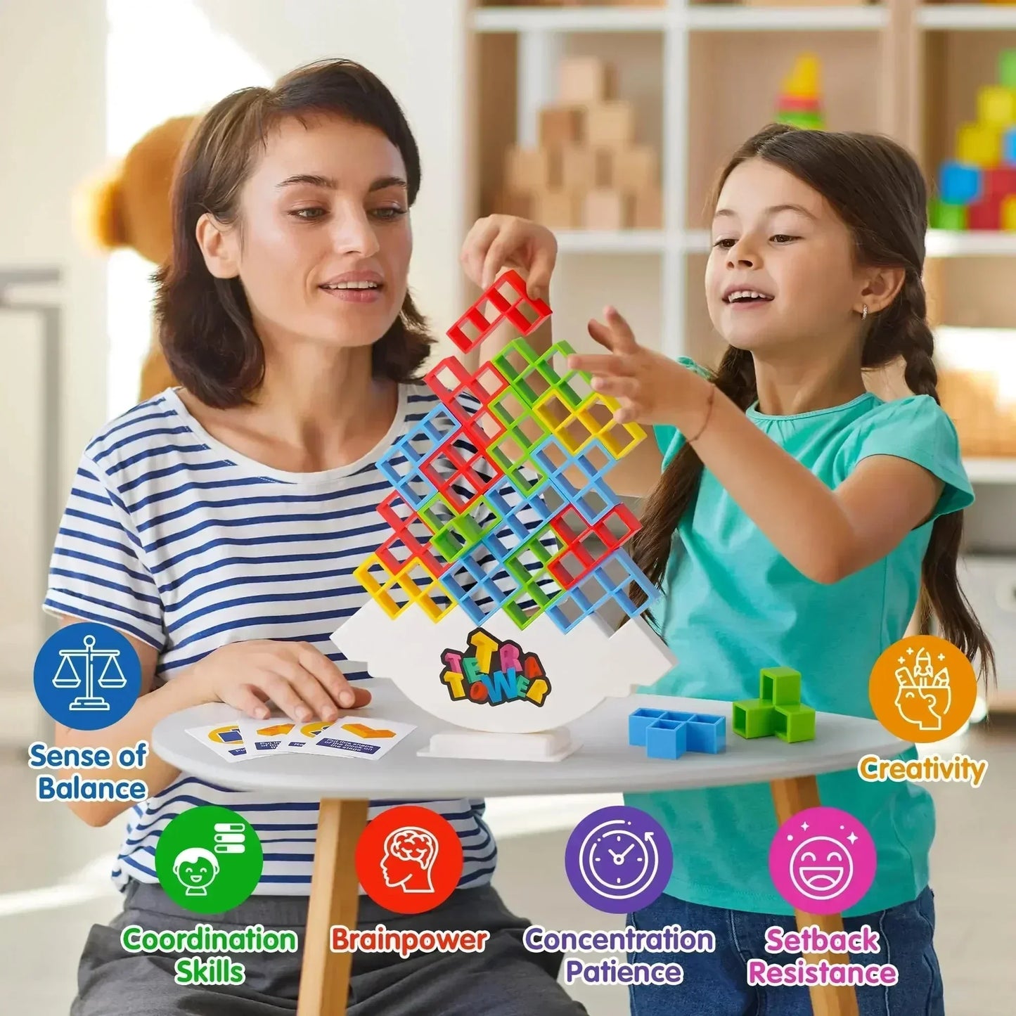 Tetra Tower Balance Stacking Game – Fun Party & Family Challenge