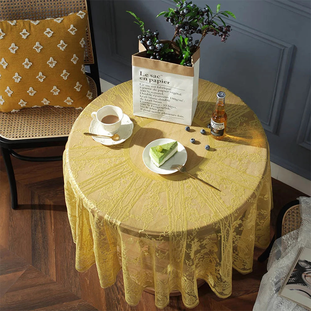 Solid Lace Table Cloth