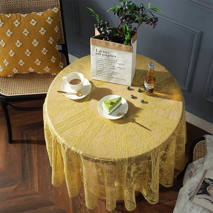 Solid Lace Table Cloth