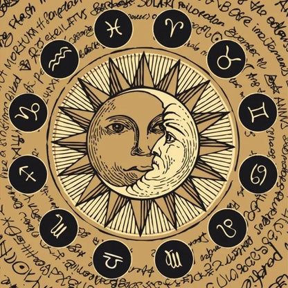 Geometric Metatron’s Cube Tarot Tablecloth