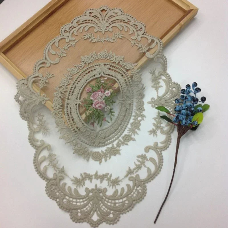 Elegant Round Lace Tablecloth