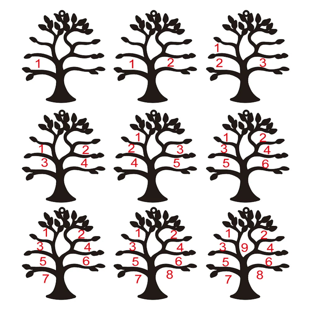 Personalized Tree of Life Family Name Keychain Stainless Steel Custom Jewelry