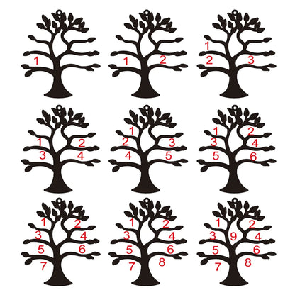 Personalized Tree of Life Family Name Keychain Stainless Steel Custom Jewelry